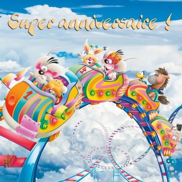 CARTE 3D DIDDL SUPER ANNIVERSAIRE