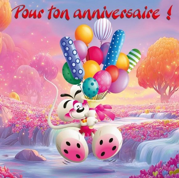 CARTE 3D DIDDL POUR TON ANNIVERSAIRE