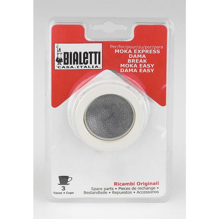 Set 3 joints et 1 filtre pour 3 et 4 tasses