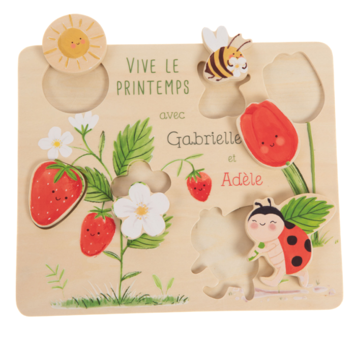 PUZZLE A FORMES COCCINELLE 