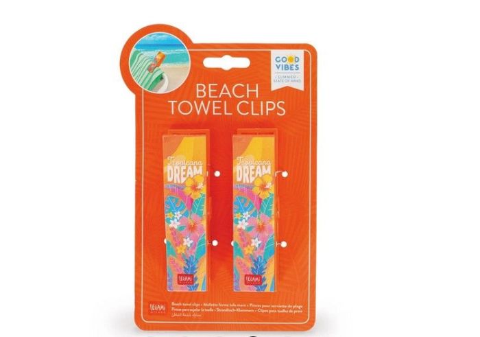 Set de 2 Pinces Pour Serviette de Plage - Tropicana Dream - Beach Towel Clips