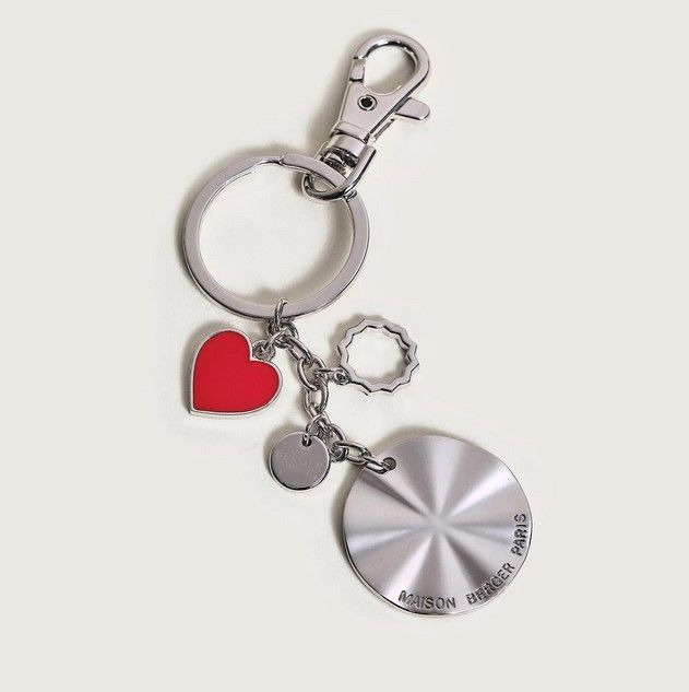 Coffret Les Petits Trésors Ophelia diffuseur voiture & porte clefs Argent/Gun Metal