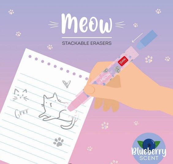 Gommes Empilables - Meow