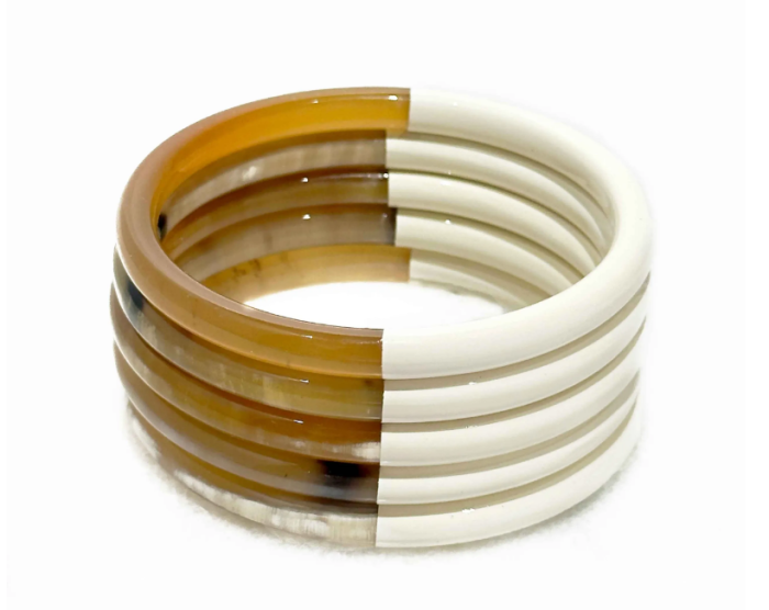 BRACELET EN CORNE VERITABLE IVOIRE