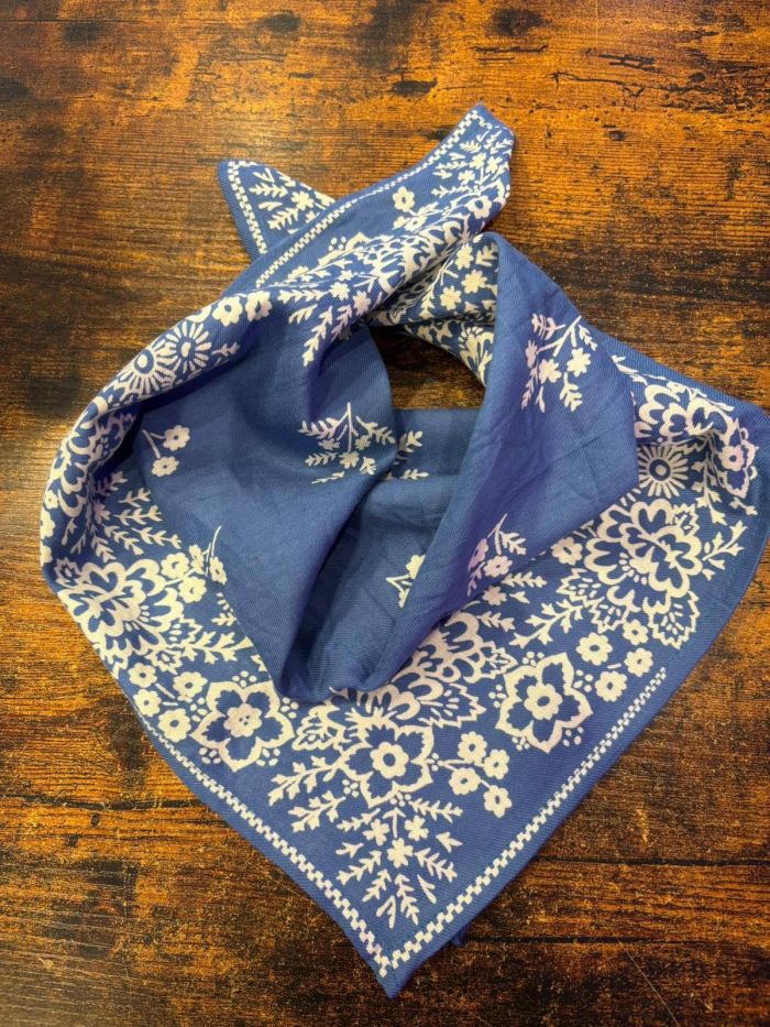 Foulard MYSORE CIEL 50cm