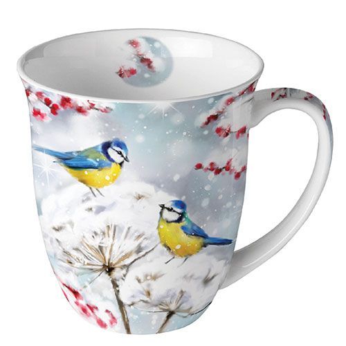 MUG BIRDS IN SNOW