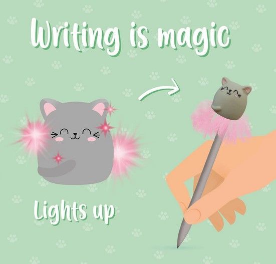 STYLO A BILLE LUMINEUX KITTY