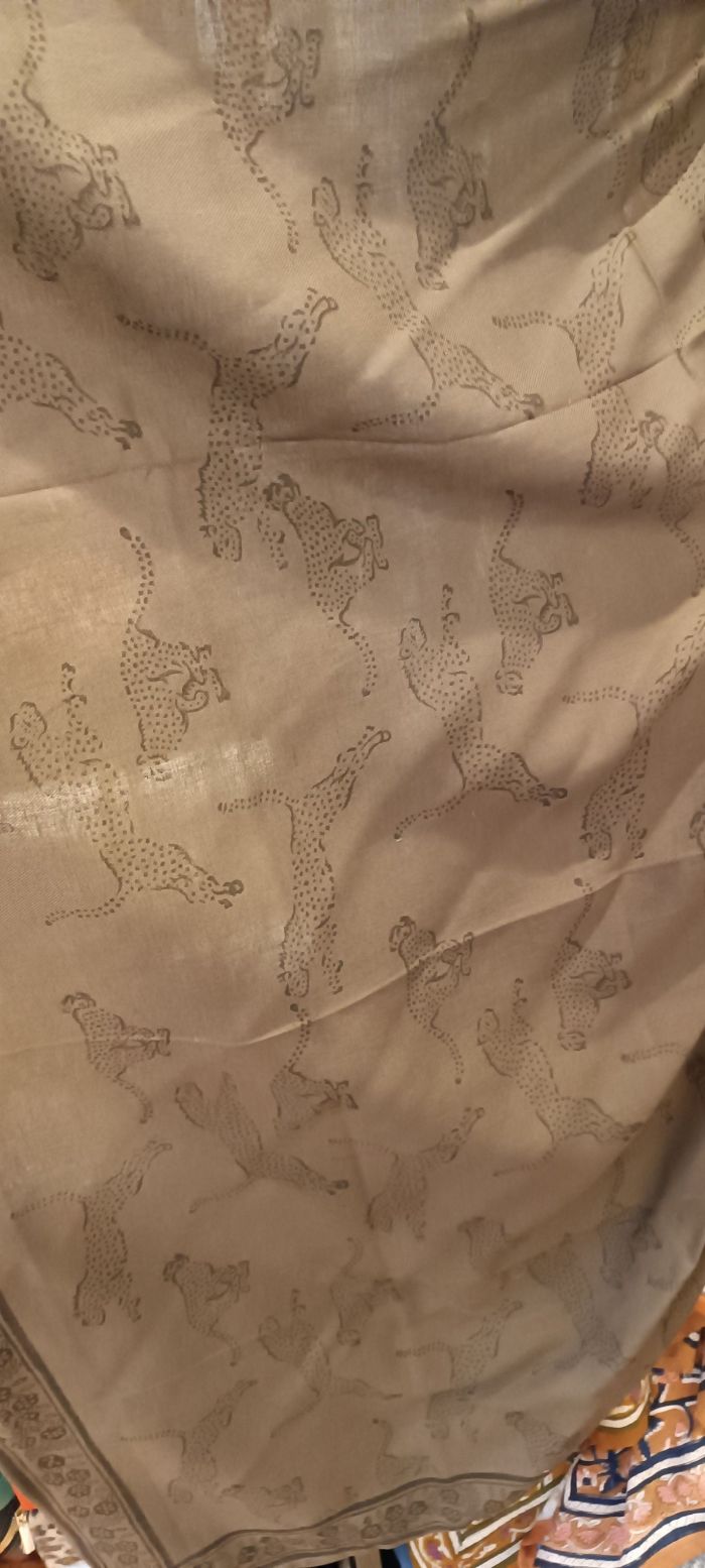 Foulard LEO CHARBON 100cm