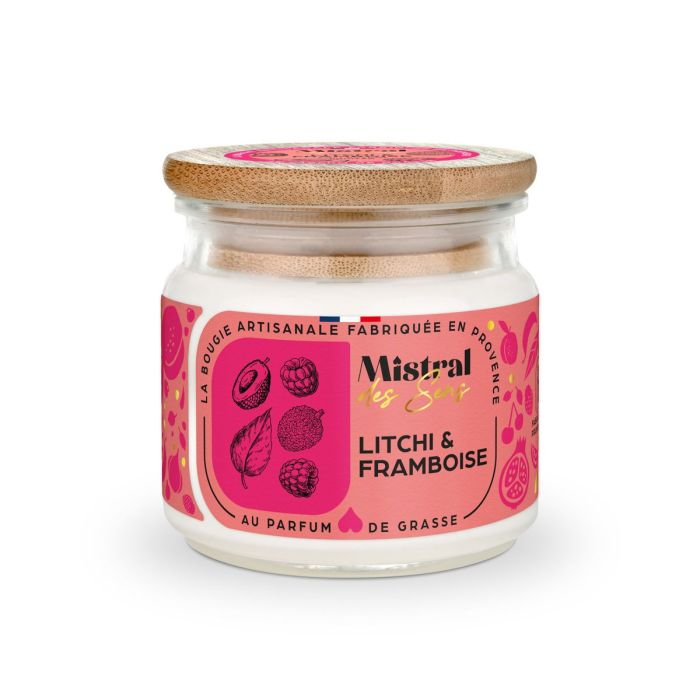 BOUGIE PARFUMEE LITCHI FRAMBOISE