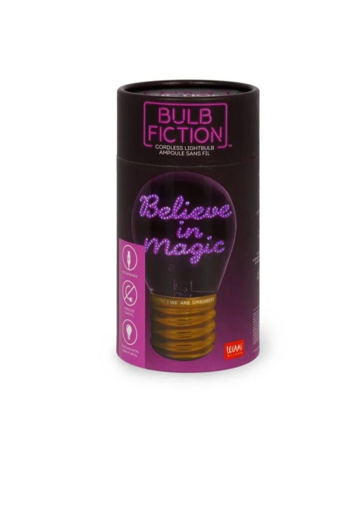 BULB FICTION LAMPE EN FORME D AMPOULE BELIEVE IN MAGIC