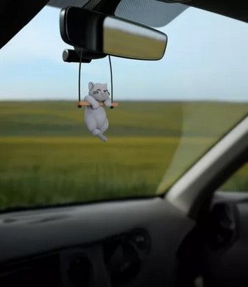 Car Friends | Pendentif pour rétroviseur de voiture Chat