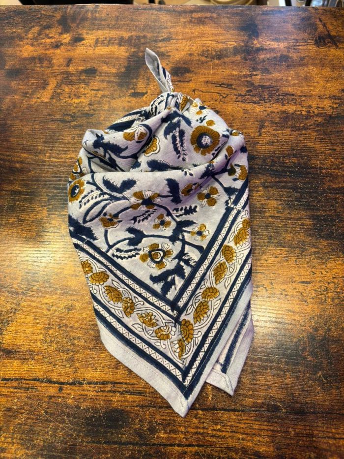 Foulard DELHI BLEU CIEL 50cm