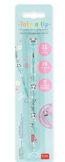 CRAYONS EMPILABLES AVEC GOMME PANDA