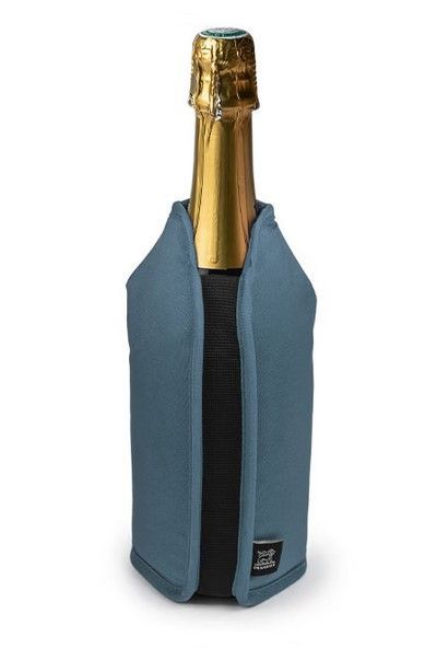 Frizz Rafraîchisseur extensible Vins & Champagnes, bleu celeste, 23 cm