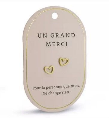 Boucles d'oreilles Un grand merci
