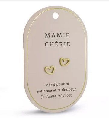 Boucles d'oreilles Mamie chérie