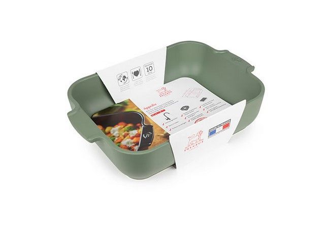 Appolia Plat Rectangulaire Vert Fougère 32 cm