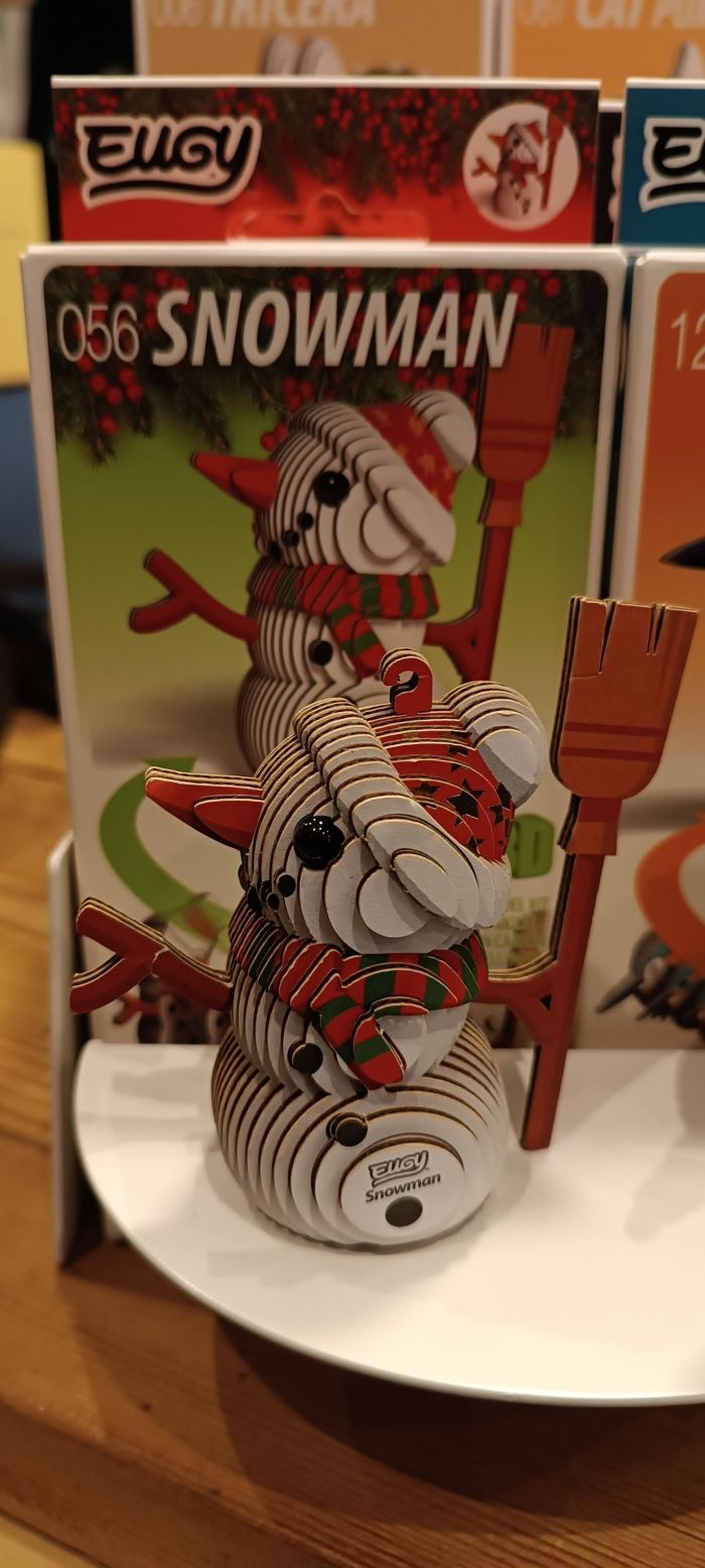 EUGY 3D BONHOMME DE NEIGE