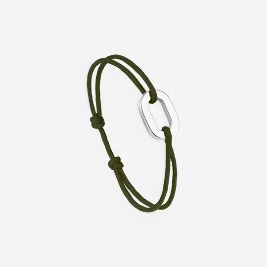 Bracelet Soute maillon plat 16mm plaqué argent