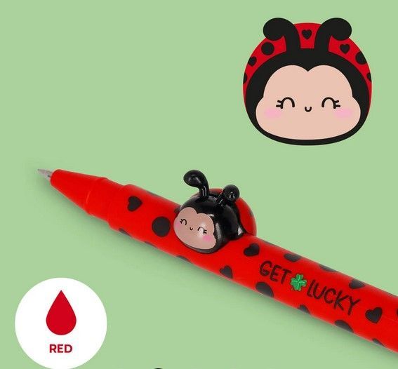 STYLO A ENCRE GEL COCCINELLE